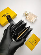 Fendi Card Holder 10cm Black