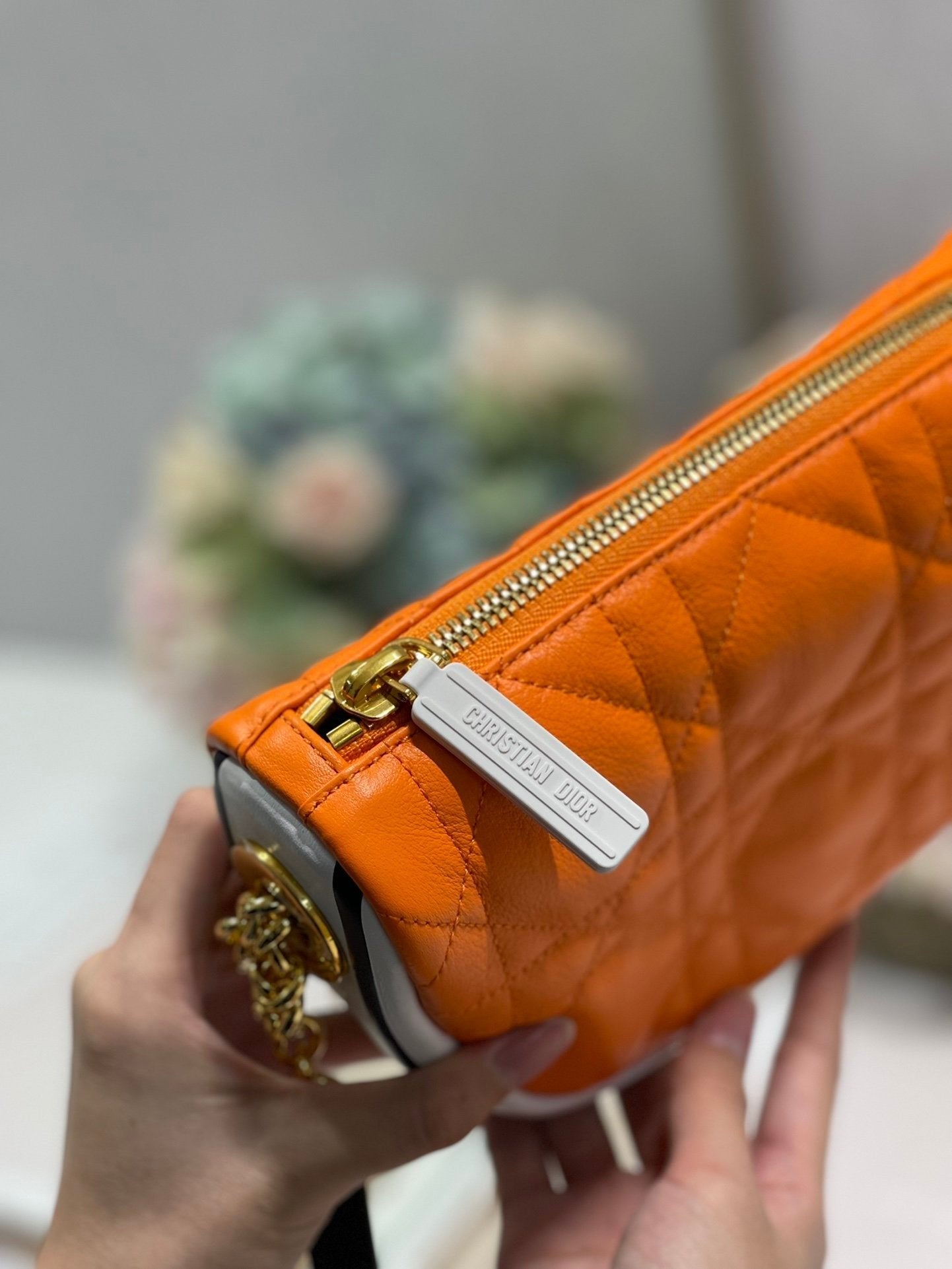 Christian Dior Small Vibe Hobo Bag 20cm Orange
