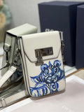 Christian Dior D-Bubble Bucket Bag 19cm White