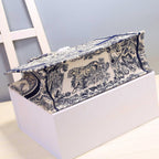 Christian Dior Blue Handle Bag 42cm