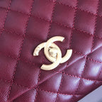 Chanel Coco Handle Bag 28cm Dark Red