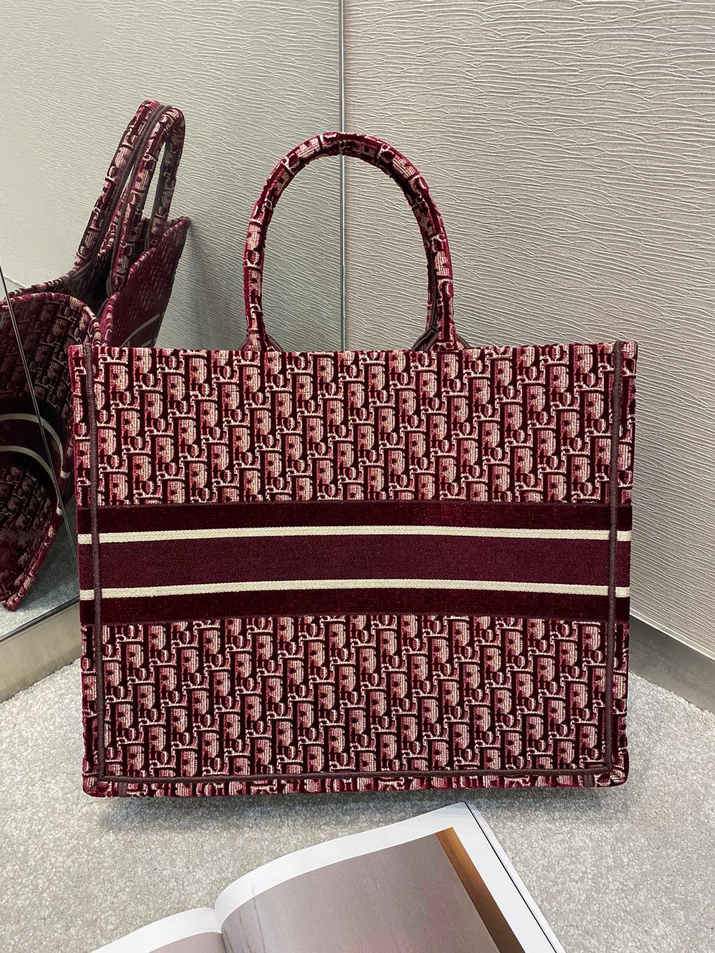 Christian Dior RedLarge Handle Bag 42cm