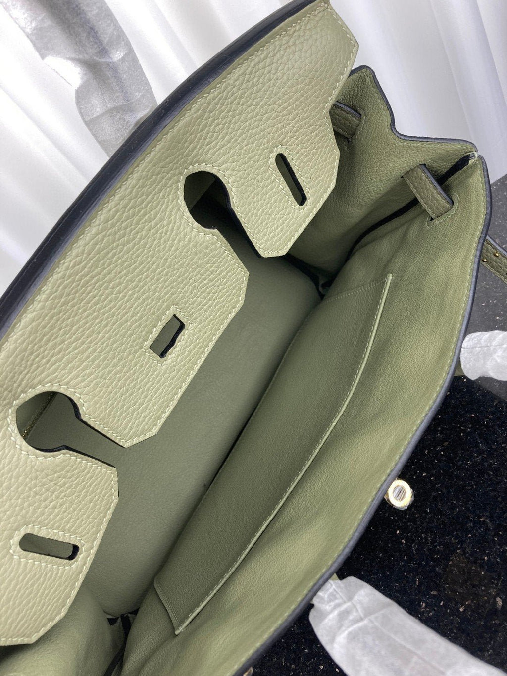 Hermes Birkin Bag 30 Green Moss Toned Hardware Bag For Women, Women’s Handbags, Shoulder Bags 11.8in/30cm