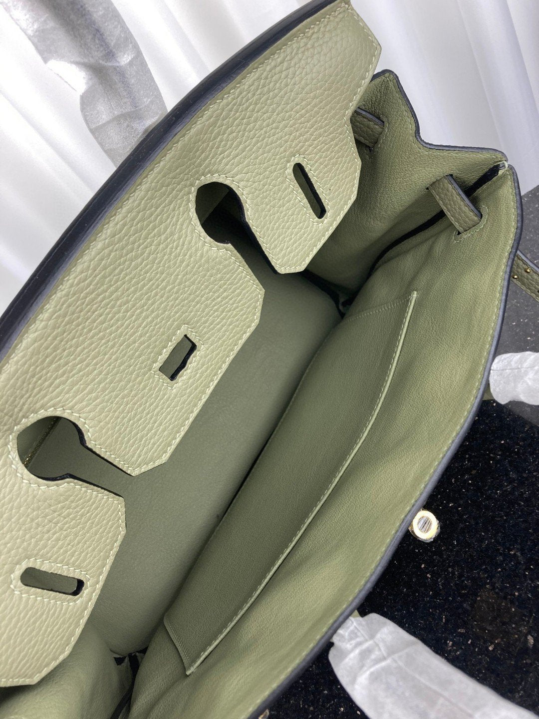 Hermes Birkin Bag 30 Green Moss Toned Hardware Bag For Women, Women’s Handbags, Shoulder Bags 11.8in/30cm