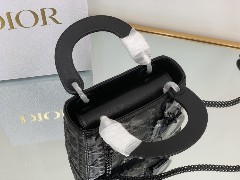 Christian Dior Mini Lady Bag 17cm Black