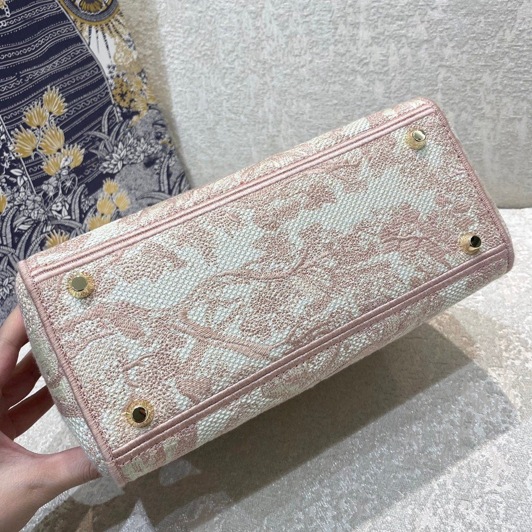 Christian Dior Medium Lady D-Lite Bag 24cm Pink