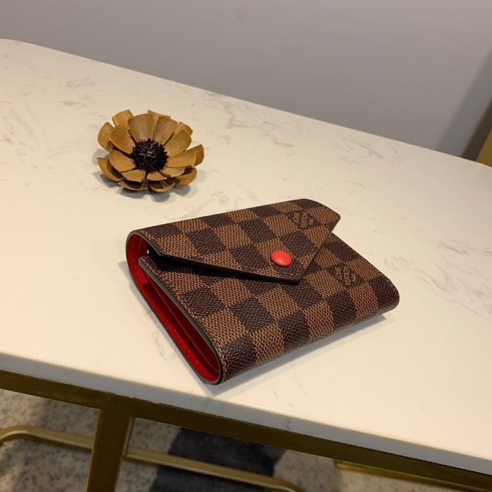 Louis Vuitton Damier Wallet 12cm Brown