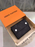 Louis Vuitton Monogram Wallet 10cm Black