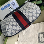 Gucci Ophidia GG Small Shoulder Bag Beige And Blue GG Supreme Canvas For Women 12in/30cm
