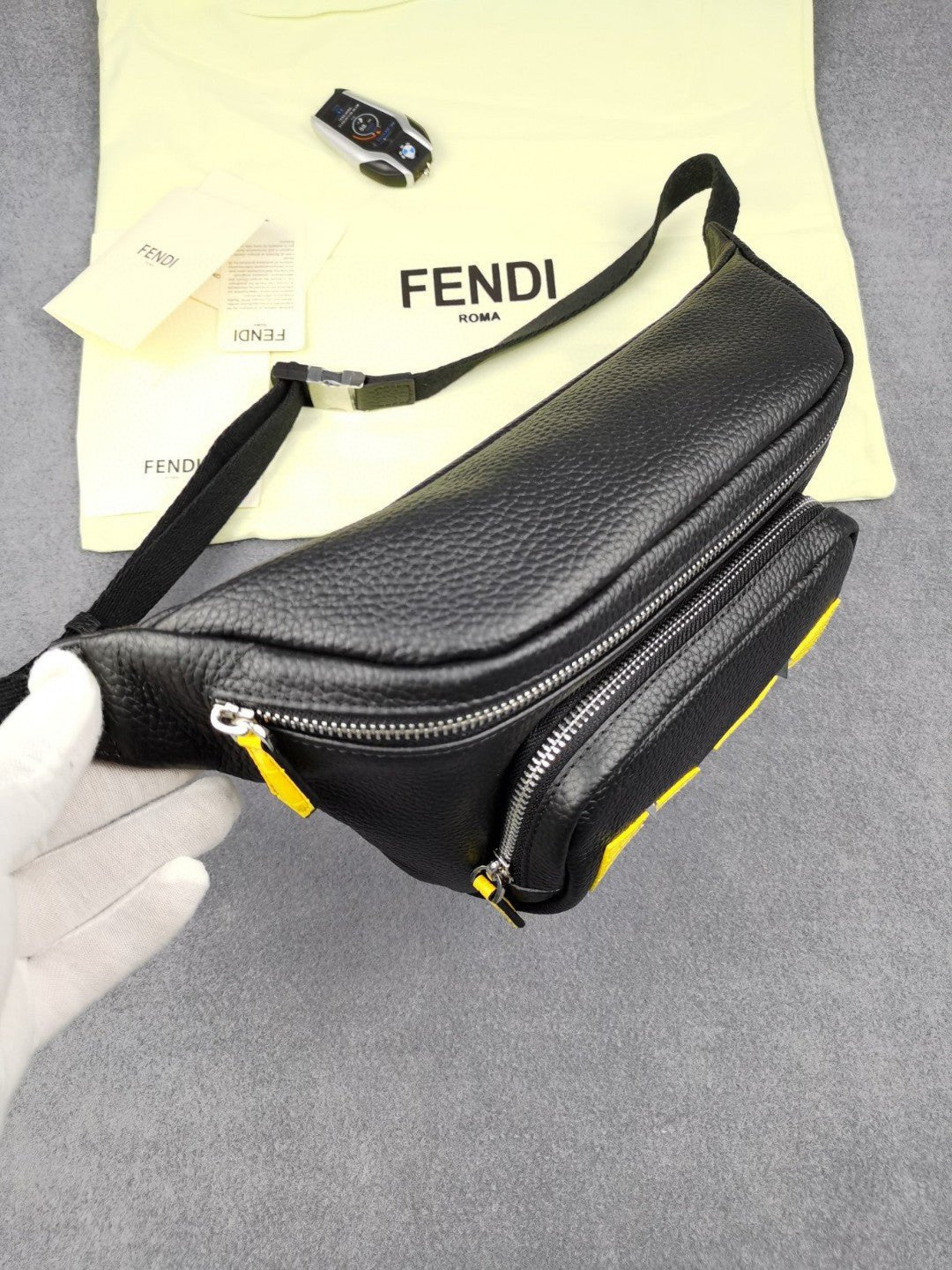 Fendi Belt Bag 18cm Black