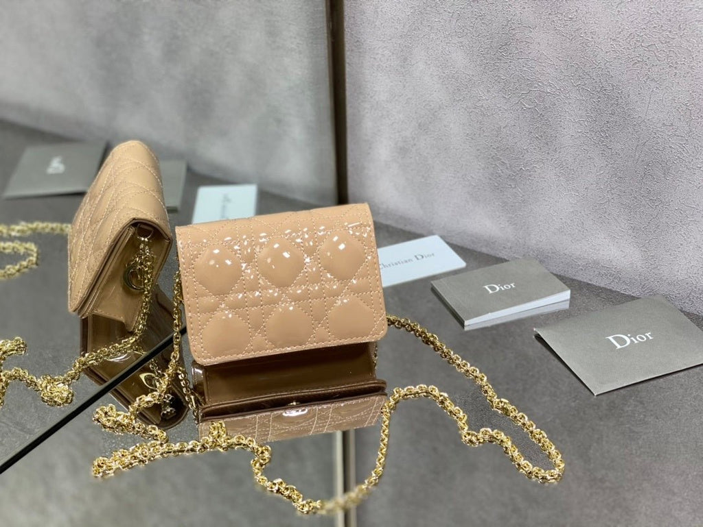 Christian Dior Beige Crossbody Bag 14cm