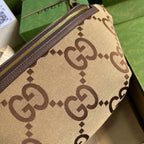 Gucci Jumbo GG Belt Bag Camel And Ebony Jumbo GG Canvas For Women 15.3in/39cm