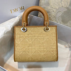 Christian Dior Medium Lady Dior Bag 24cm Brown