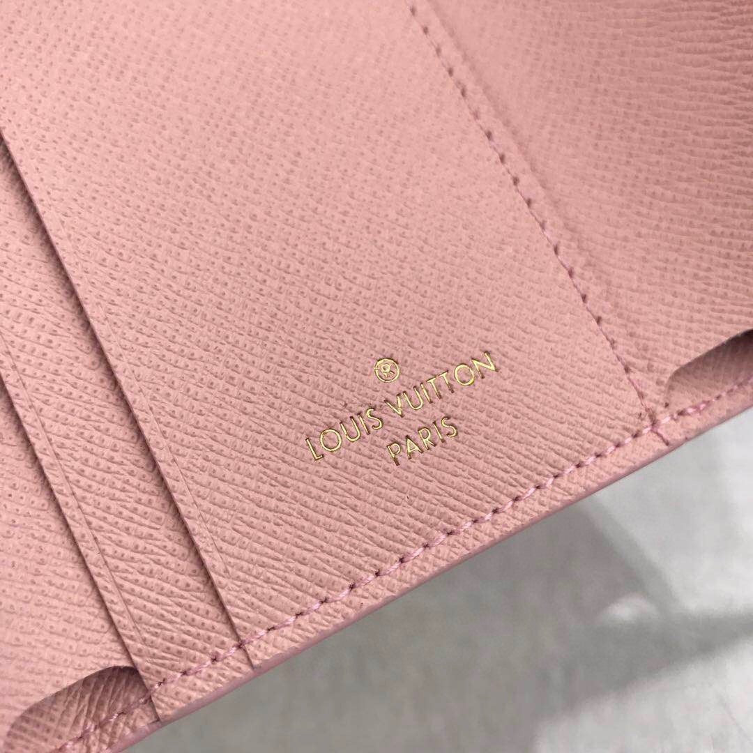 Louis Vuitton Damier Wallet 10cm Pink