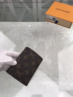 Louis Vuitton Monogram Wallet 12cm Brown