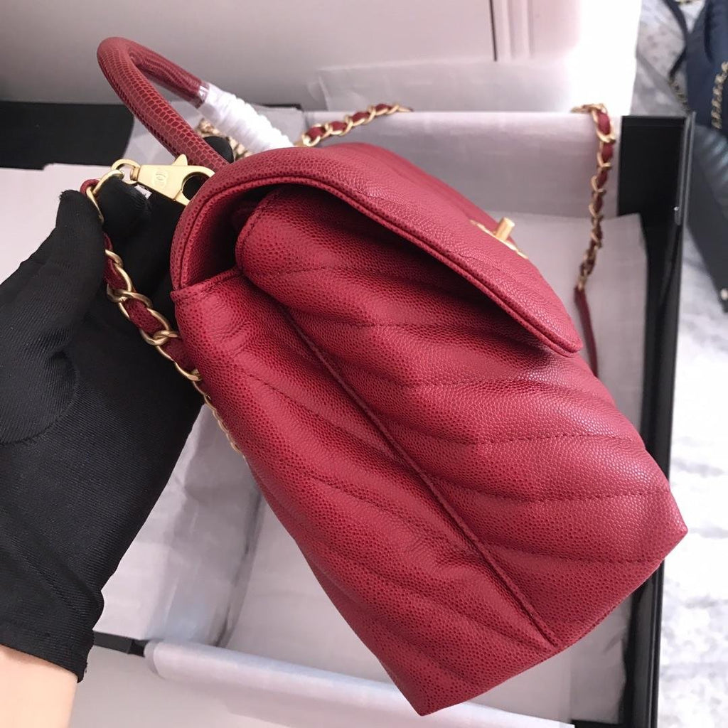 Chanel Handbag 28cm Red