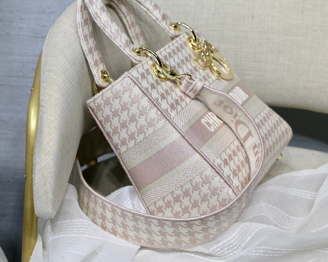Christian Dior Medium Lady D-Lite Bag 24cm Pink