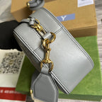 Gucci Matelasse Shoulder Bag Grey For Women, Women’s Bags 8.5in/22cm