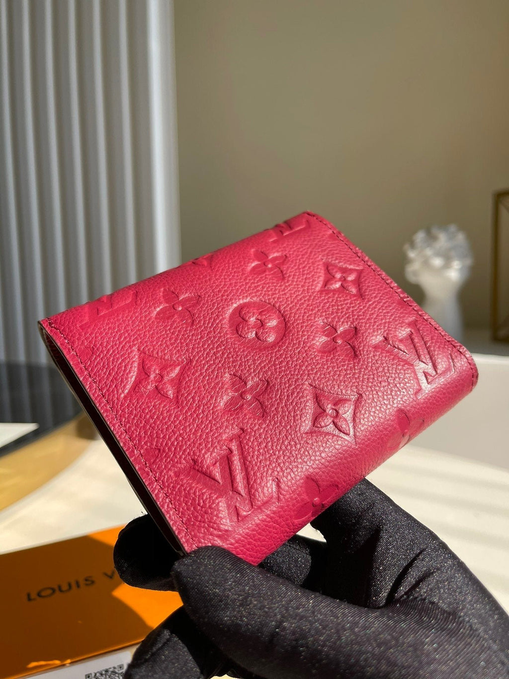 Louis Vuitton Monogram Wallet 12cm Red