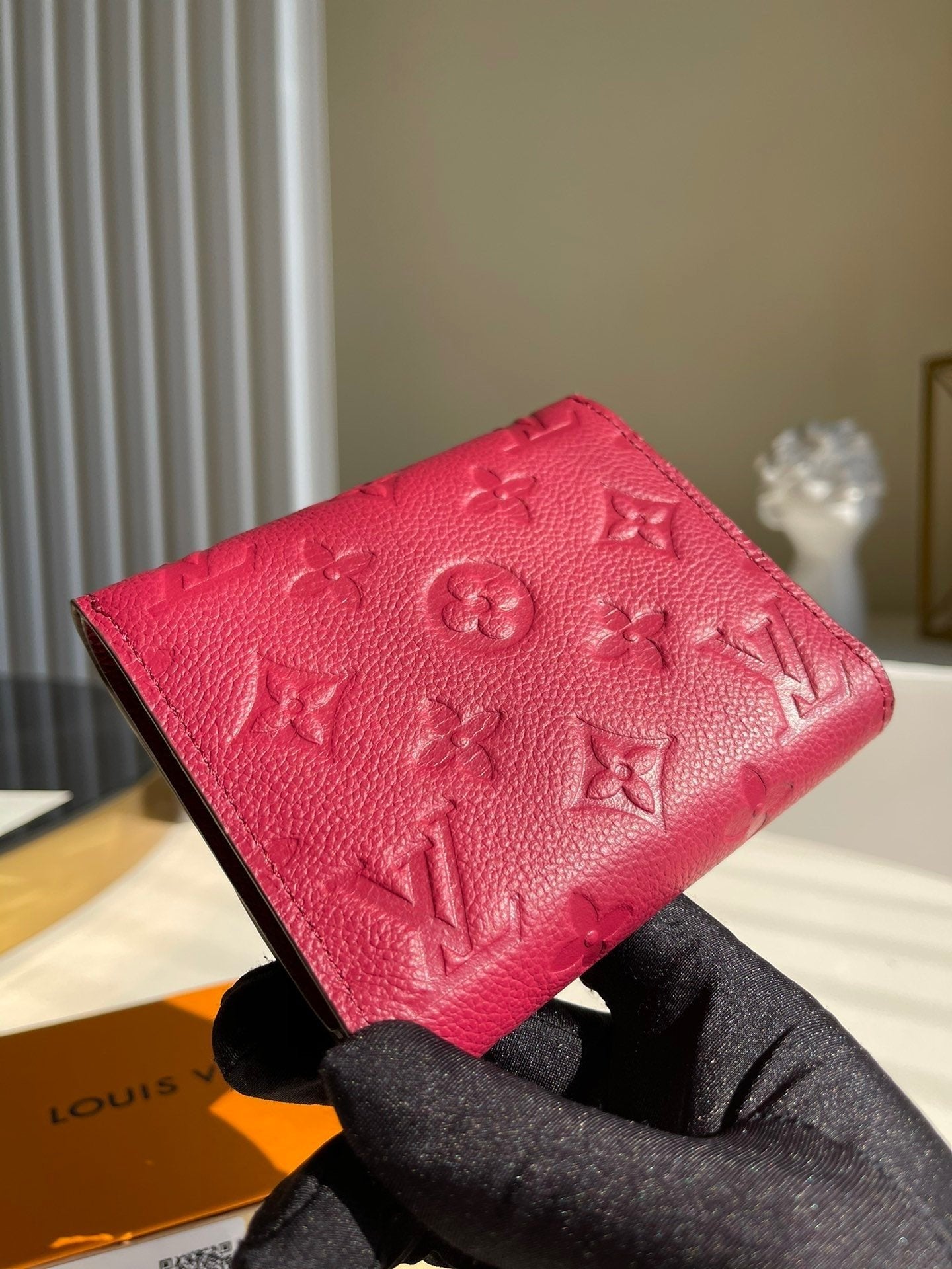 Louis Vuitton Monogram Wallet 12cm Red