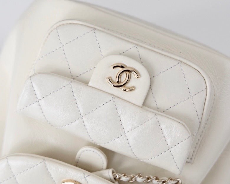 Chanel Backpack 18cm White