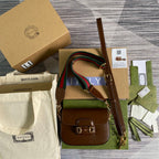 Gucci Horsebit 1955 GG Mini Bag Brown For Women, Women’s Bags 8in/21cm