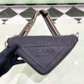 Prada Saffiano Triangle Bag Black For Women, Women’s Bags 11in/28cm