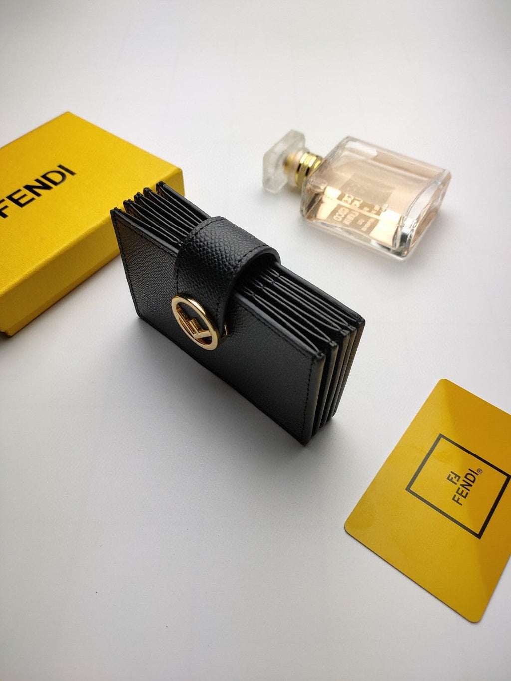 Fendi Card Holder 10cm Black