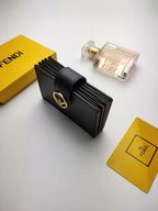 Fendi Card Holder 10cm Black