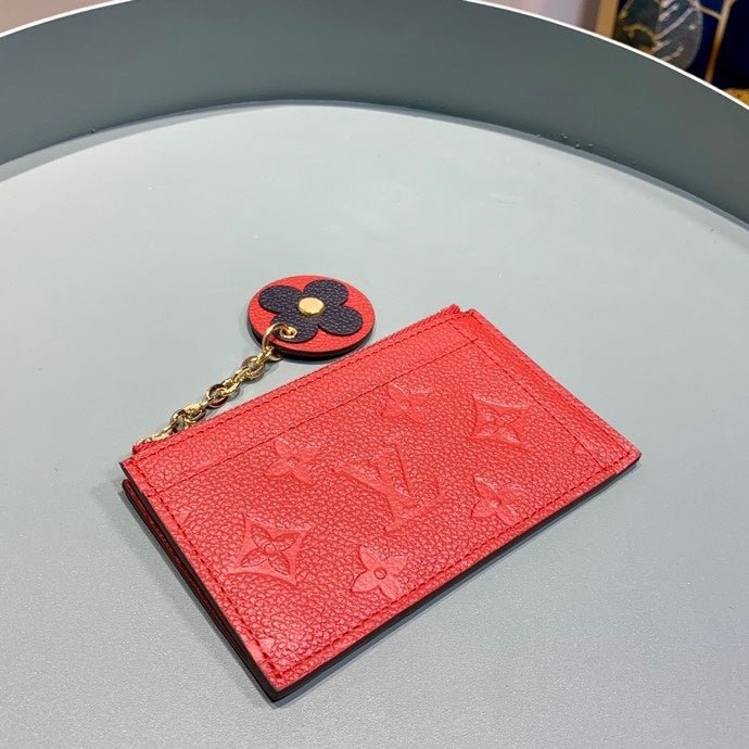 Louis Vuitton Zipped Card Holder 13cm Red