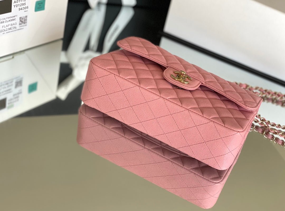 Chanel Classic Flapbag Gold Hardware 26cm Pink