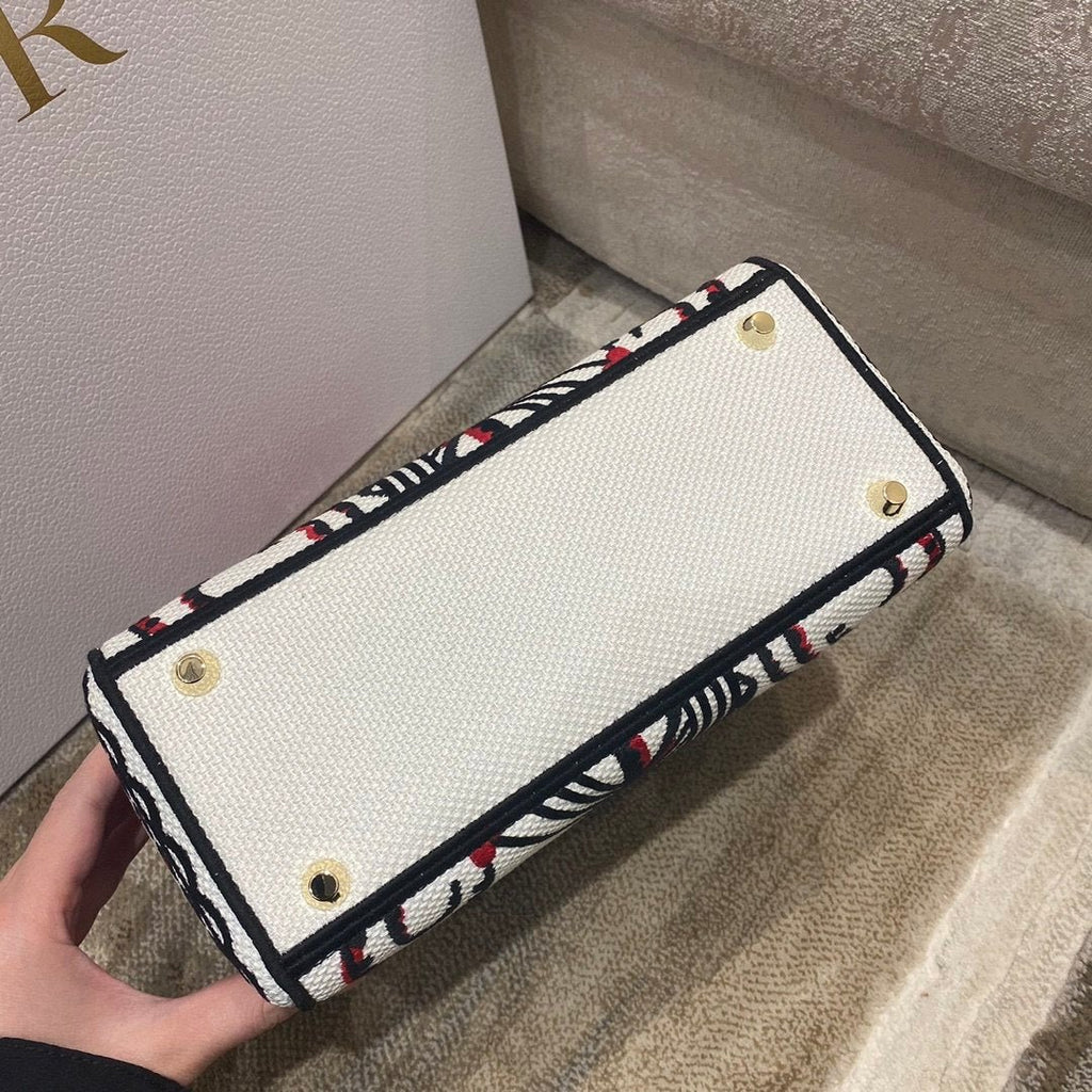 Christian Dior Medium Lady D-Lite Bag 24cm Red