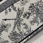 Christina Dior Book Tote Bag 42cm Black/White