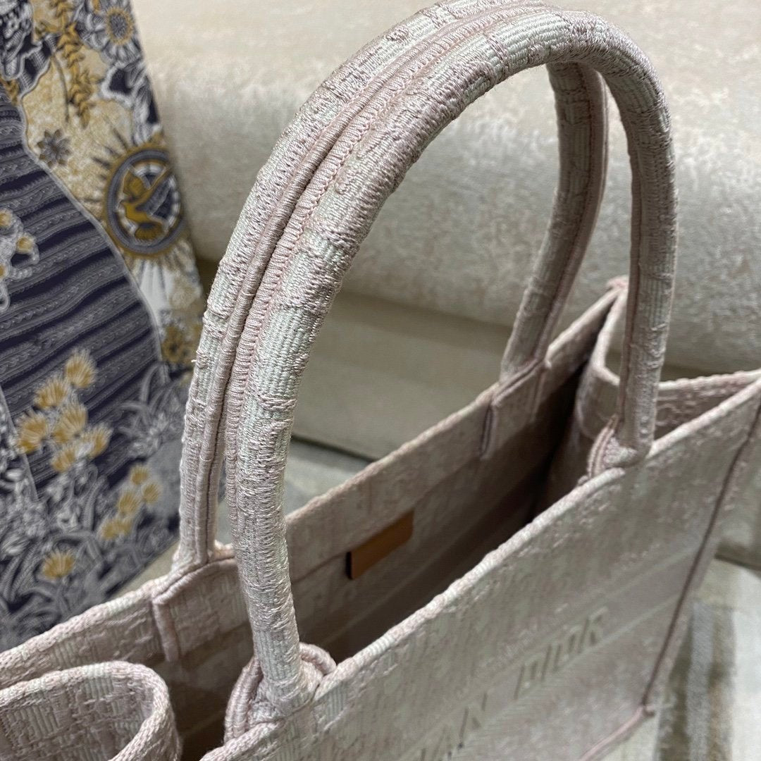 Christina Dior Medium Book Tote Bag 36cm Light Pink