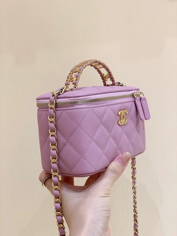 Chanel Small Vanity Bag 17cm Purple