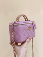 Chanel Small Vanity Bag 17cm Purple