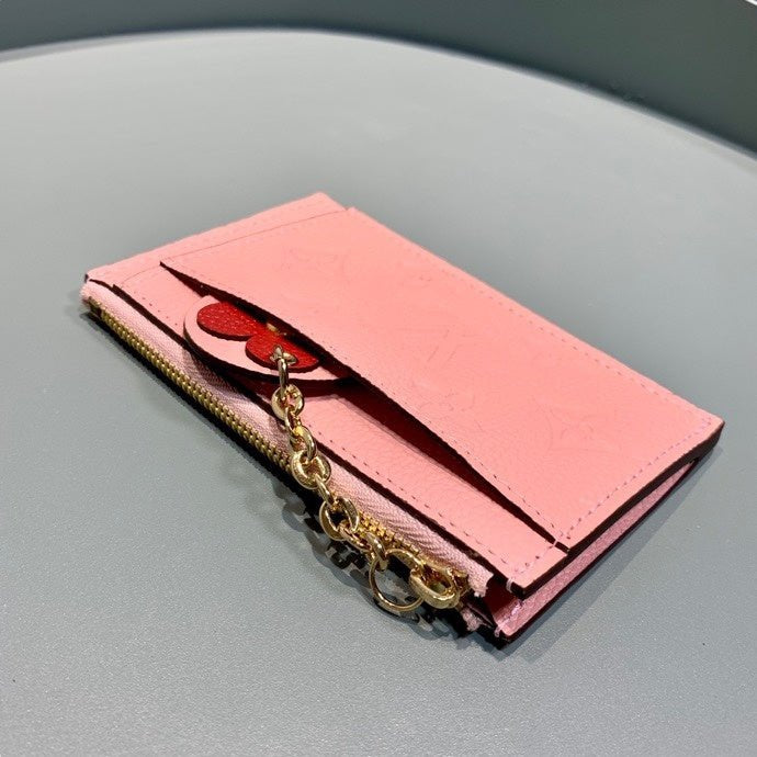 Louis Vuitton Zipped Card Holder 13cm Pink