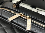 Chanel Shoulder Bag Top Handle With Chain 19cm Black