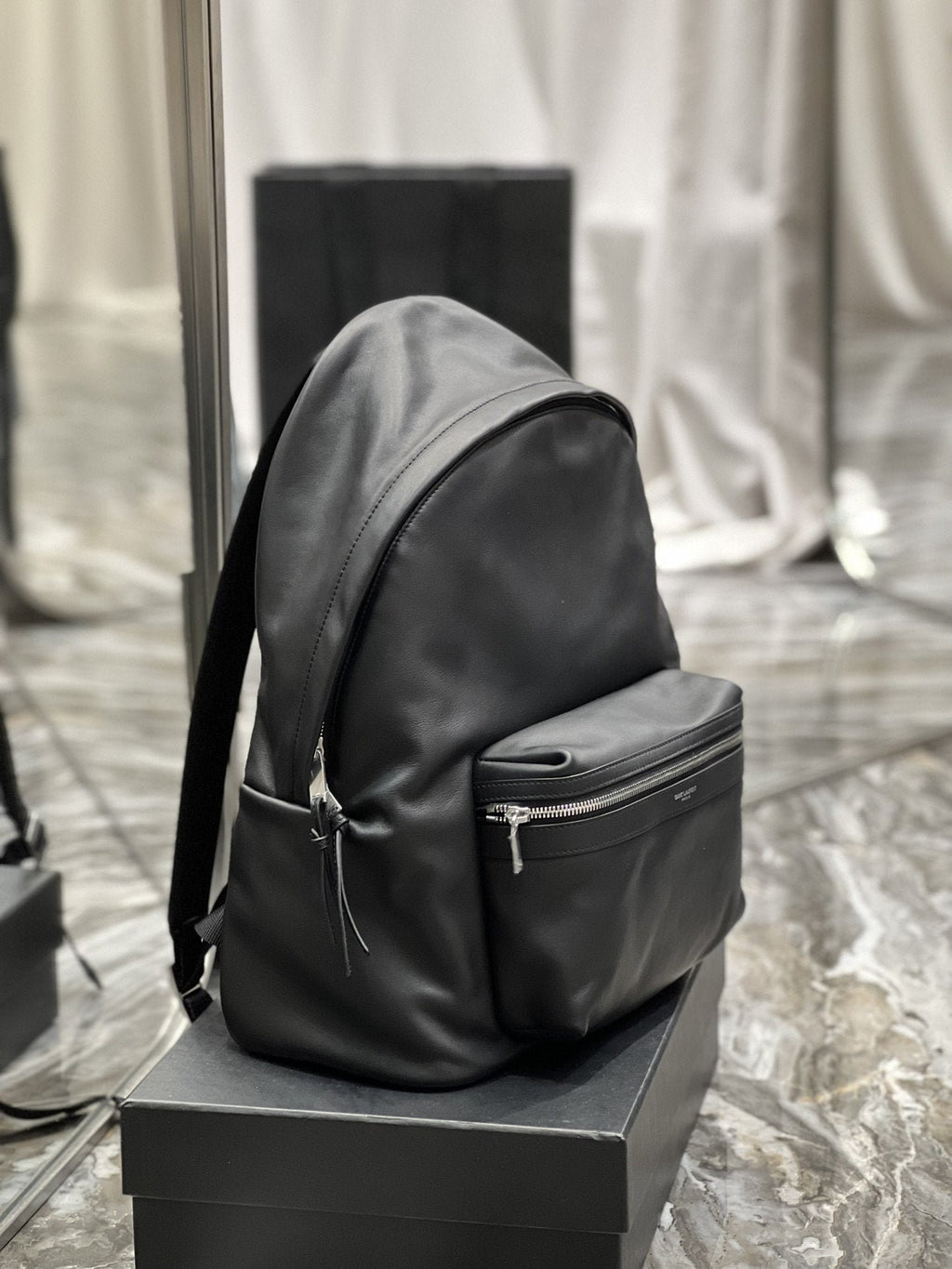 Saint Laurent City Backpack Unisex 38cm Black