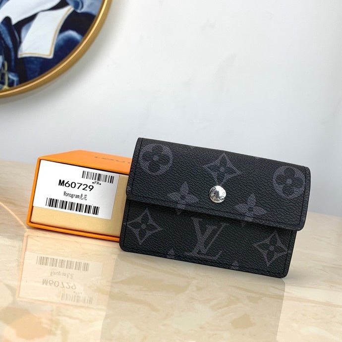 Louis Vuitton Monogram Wallet 18cm Black