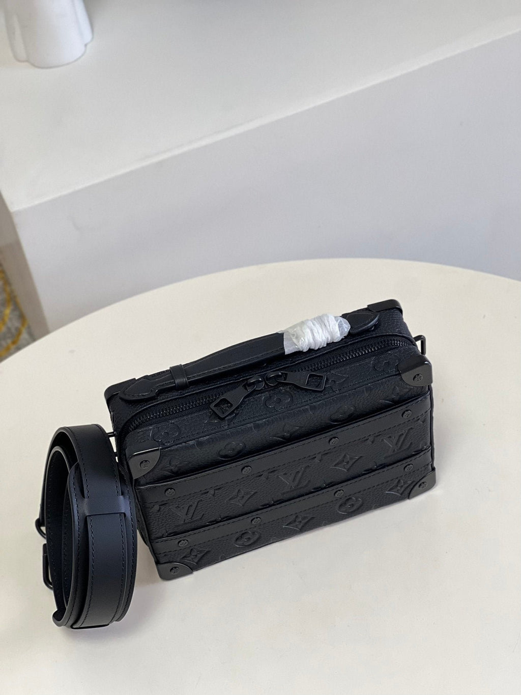 Louis Vuitton Handle Soft Trunk 22cm Black