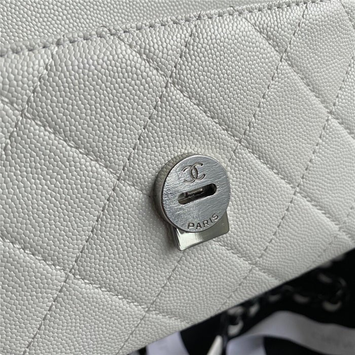 Chanel Classic Flap Bag 20cm White