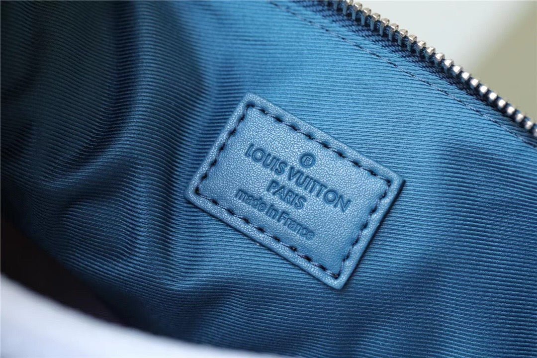 Louis Vuitton Pochette Ipad Blue Aerogram For Men, Men’s Wallet 30cm LV M81029