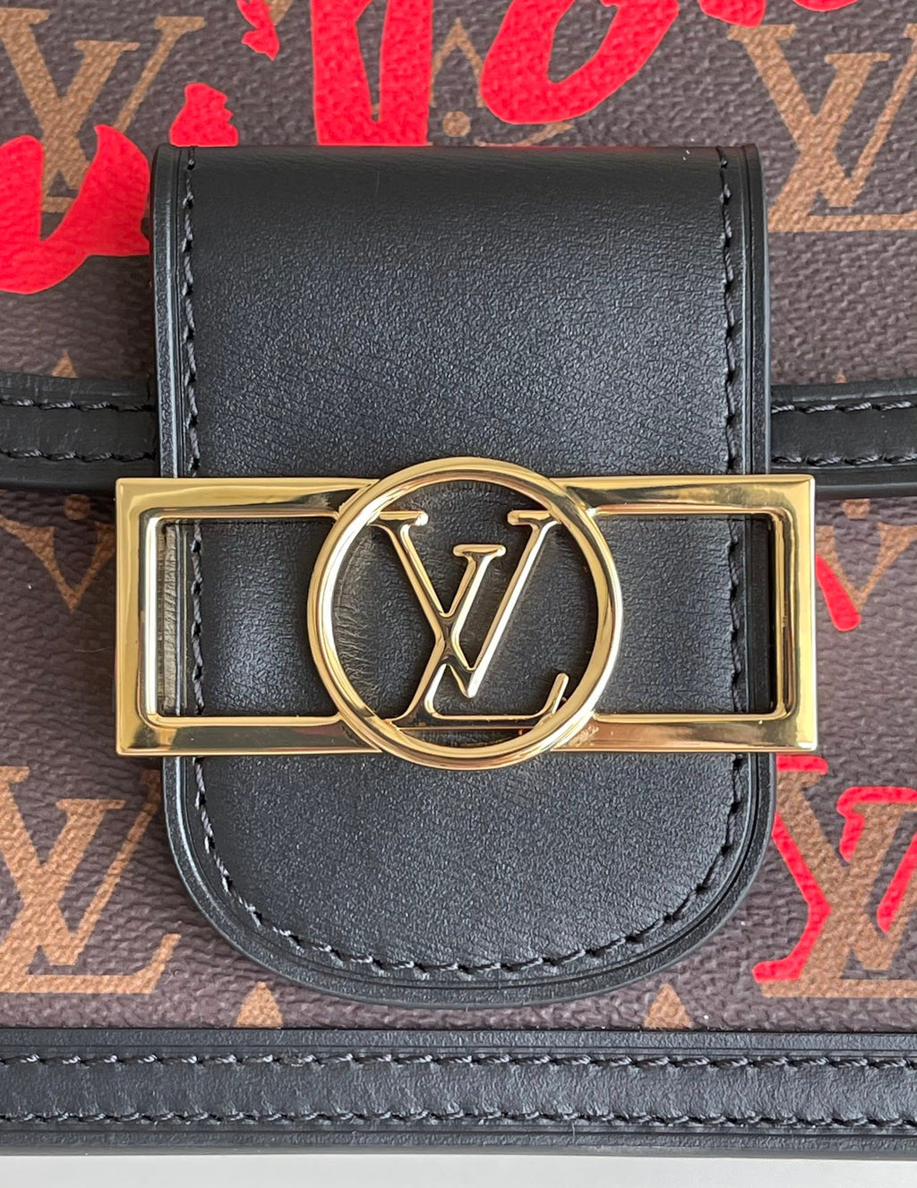 Louis Vuitton Mini Dauphine Bags Fall In Love With Monogram Canvas Brown For Women 20cm LV M45889