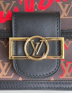 Louis Vuitton Mini Dauphine Bags Fall In Love With Monogram Canvas Brown For Women 20cm LV M45889