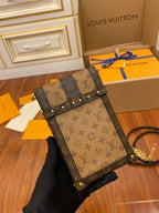 Louis Vuitton Vertical Trunk Pochette Monogram Reverse 18cm Brown