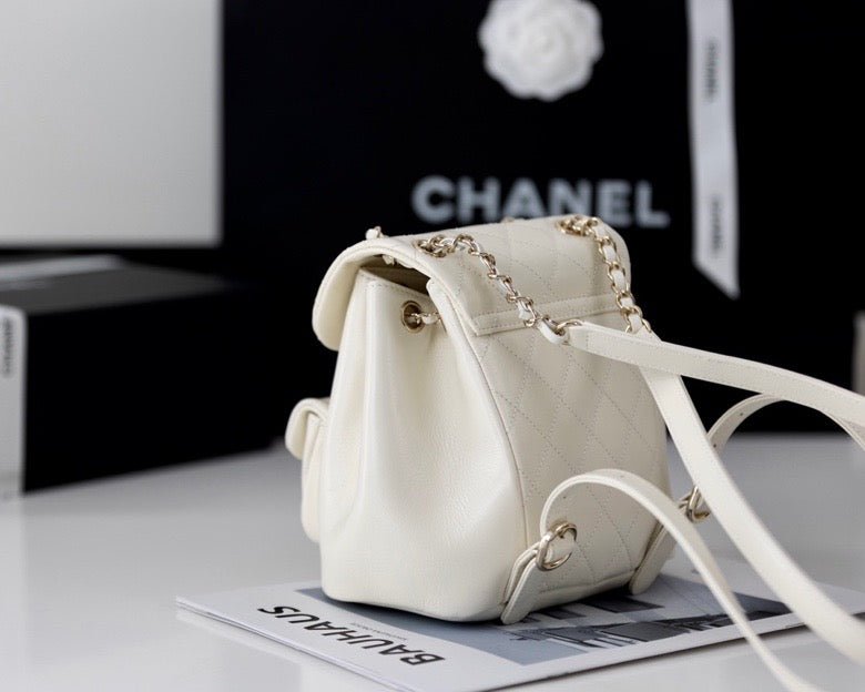 Chanel Backpack 18cm White