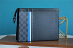 Louis Vuitton Pochette Voyage MM Epi Damier Graphite Canvas Black For Men, Men’s Travel Accessories 27cm LV M56827