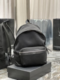 Saint Laurent City Backpack In Canvas Unisex 38cm Black