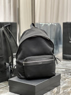 Saint Laurent City Backpack In Canvas Unisex 38cm Black